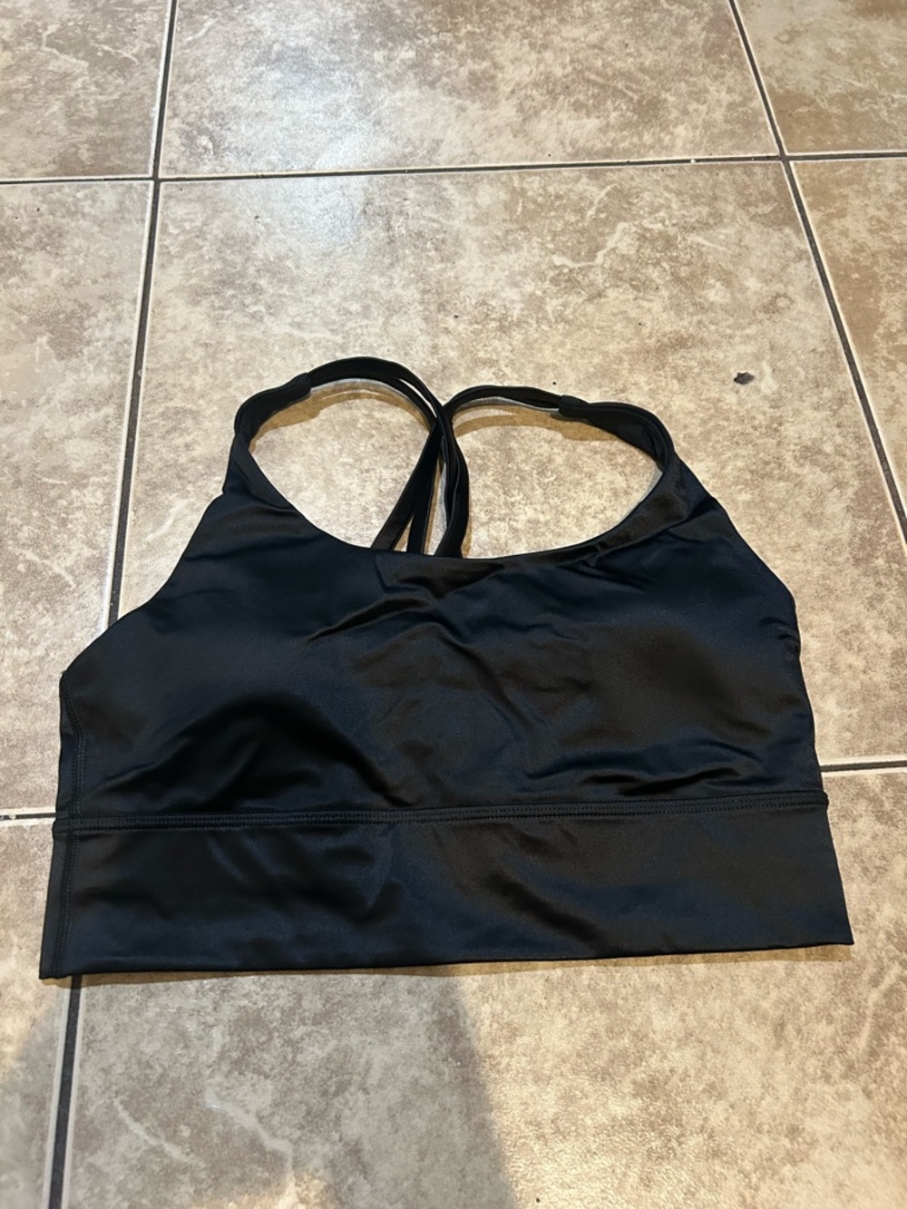 lululemon athletica Black Strappy Low-Impact Sports Bra